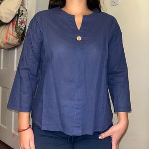 Navy Blue Women's Top